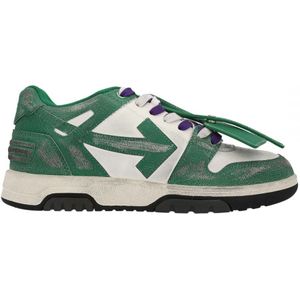 Off-White Out Of Office Green Vintage Leather Sneakers - Maat 42
