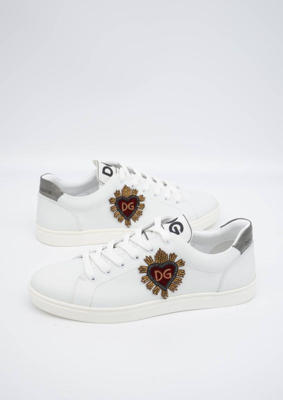 Dolce & Gabbana, Heren, Schoenen, Wit, Maat: 43 1/2 EU Leer,