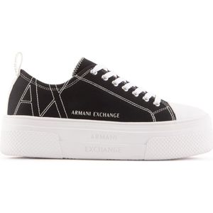 Armani Exchange - Damestrainers - Zwart-Wit
