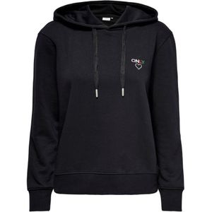 ONLY hoodie ONLNOOMI met logo zwart