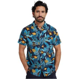 Mountain Warehouse Overhemd Met Korte Mouwen Voor Heren Tropical (Blauw) - Maat S