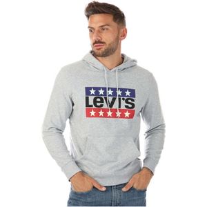 Levi's LSE T3 hoodie met print voor heren, gem�Ãªleerd grijs