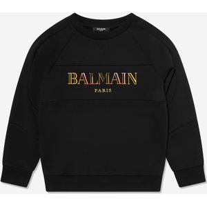 Balmain Kids Logo Sweatshirt in Zwart