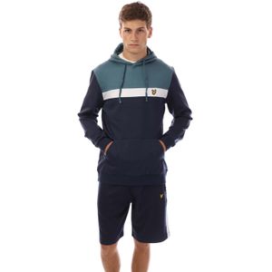 Lyle And Scott - Fly Fleece - Hoodie - Marineblauw - Colour Block