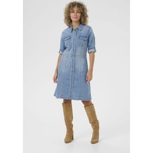 Denim Jurk Feminine blue