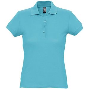 SOLS Dames/dames Passion Pique Poloshirt met korte mouwen (Blauw Atol)