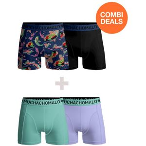 Muchachomalo Heren Boxershorts - 2+2 Pack - Mannen Onderbroeken