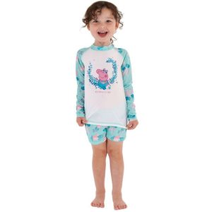 Regatta Kinder/Kinder Peppa Pig Rash Guard Set (Aruba Blauw/Wit) - Maat 6-12M / 63-80cm