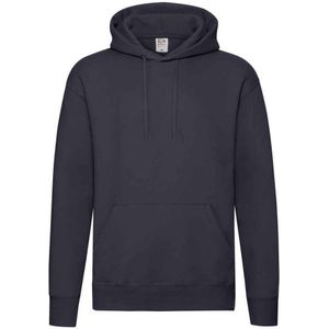 Fruit of the Loom Heren Premium Hoodie (Deep Navy)