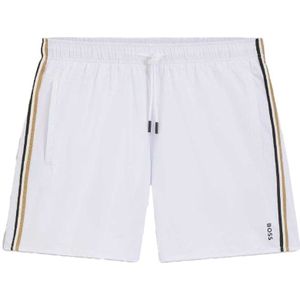 Boss Heren Icon Logo Zwemshort (Wit)