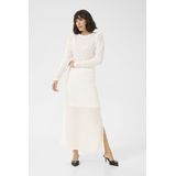 Rok - Chalk White - Tight Fit - Hoge Taille - Enkel Lengte