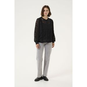 Blouse - Fijn - 100% Polyester - Heuplengte - Lange Mouwen