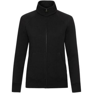 Fruit of the Loom Dames/Dames Premium Lady Fit Sweatjack (Zwart)