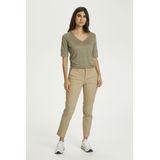 Part Two - Soffyspw Pa Broek 30305570 - Beige - Casual Fit - Ribbroeken