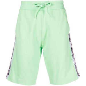 Moschino - Loungewear - Groene Short - Korte Broeken - Tape-logo