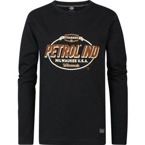 Petrol Industries - Jongens Artwork T-Shirt Toppenish - Zwart