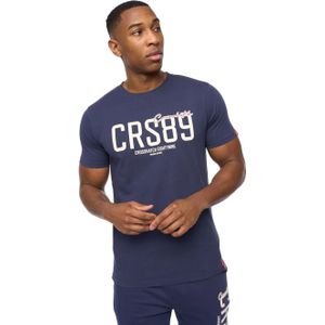 Crosshatch Heren Ellsworth T-Shirt (Marine)