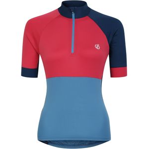 Dare 2B Dames/Dames Compassion III Jersey Fietstrui (Sorbetroze/Niagarablauw)