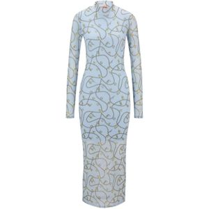 Hugo Dames/Dames Nasuse_2 Midi Dress (Blauw)