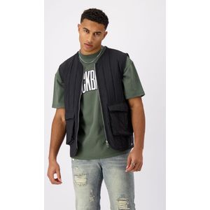 Black Bananas Quilted Vest, Zwart - Maat XS