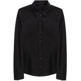 Longsleeve - Zwart - Katoenen Overhemd