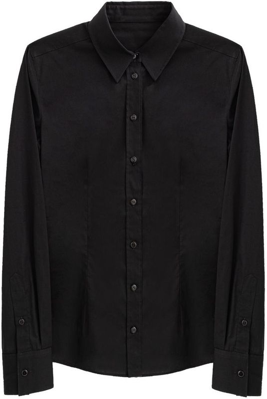 Longsleeve - Zwart - Katoenen Overhemd