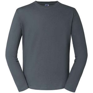 Russell Heren Klassiek T-shirt met lange mouwen (Konvooi Grijs)
