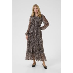 Jurk A-shape Natrual Animal Spots leopard
