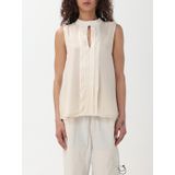 Liu Jo - Zijden Keyhole Blouse - Beige - Dames