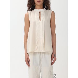 Liu Jo - Zijden Keyhole Blouse - Beige - Dames