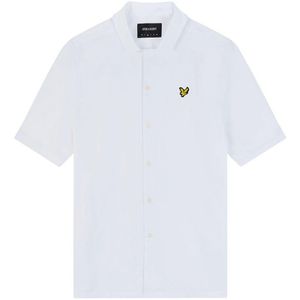 Lyle & Scott Heren Resort Katoenen Popeline Overhemd (Wit)