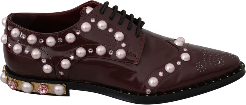 Dolce & Gabbana - Dress Formal Lace Up Shoes - Bordeaux - Instappers