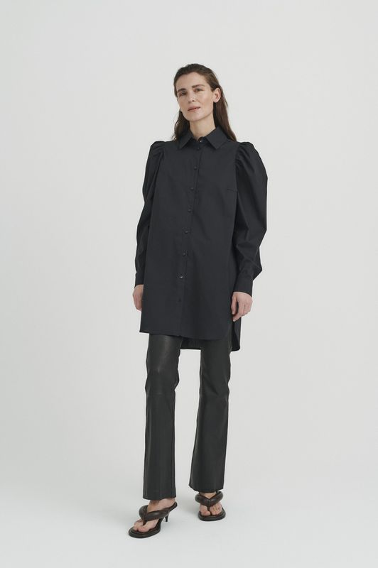 Leren broek Tight fit Blac