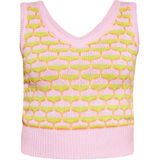 Vest - Gehaakt - V-Hals - Mouwloos - Jacquardbreisel