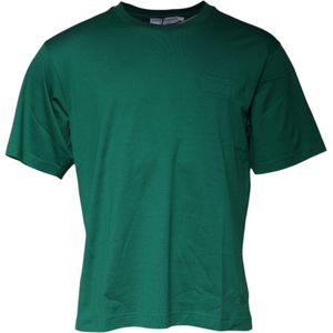 Dolce & Gabbana - Logo Crew Neck - T-shirt - Groen - Korte Mouwen