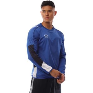 Heren Sondico Venata Lange Mouw Jersey in Blauw