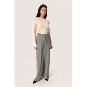 SOAKED IN LUXURY - Trui 'Spina' - Lichtbeige - Gebreide Trui