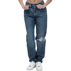 Levis Dames/Dames 80's Leren Patch Mam Jeans (Denim)