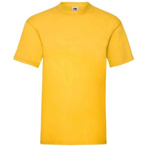 Fruit of the Loom Heren Valueweight T-Shirt (Zonnebloem)