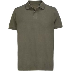 SOLS Unisex Adult Pacific Piqué Tweelingnaaldssteek Poloshirt (Leger)