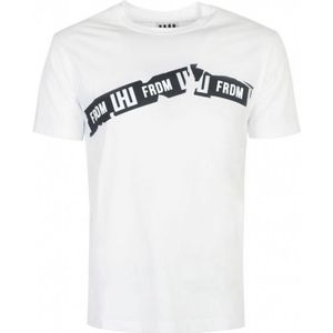 Les Hommes - Heren Ronde Hals T-shirt - Wit - Katoen