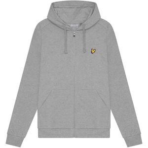 Lyle & Scott Heren sport capuchon met volledige rits (Grijs)