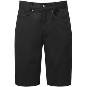 Premier Heren Performance Chino Casual Shorts (Zwart)