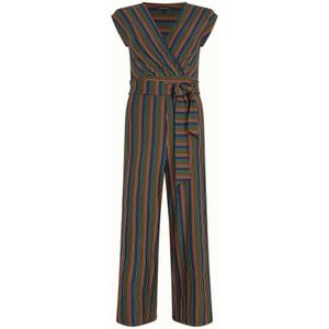 King Louie Gestreepte Jumpsuit Lot Midi Jumpsuit Mariani Stripe Multi - Maat L