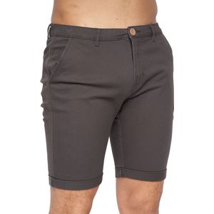 Crosshatch Heren Sinwood Chino Shorts (Houtskool)