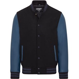 Letterman - Varsity-bomberjack - Genua - Wol met Leren Mouwen