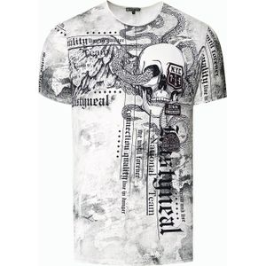 Biker T-shirt met all-over print