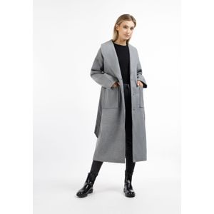 Dreimaster - Overgangsjas - Grijs Melange - Wolmix