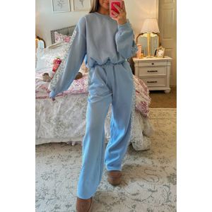 Loungewear Set Met Bloemenaccent