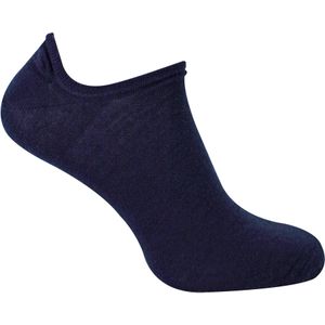 Steven - 1 Paar Heren Merino Wol Onzichtbare Sokken - Warme Footsies Sokken - Marine